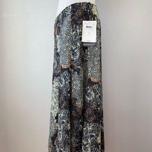 NWT Emma James Reversible Midi Skirt Size 10 - Picture 1 of 9